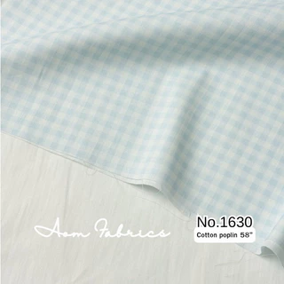 Aom Fabrics🌷ผ้าคอตตอนป๊อปลิน No.1628-1634 ผ้านิ่ม หน้ากว้าง 58 นิ้ว ผ้าเมตรนำเข้า พร้อมส่ง
