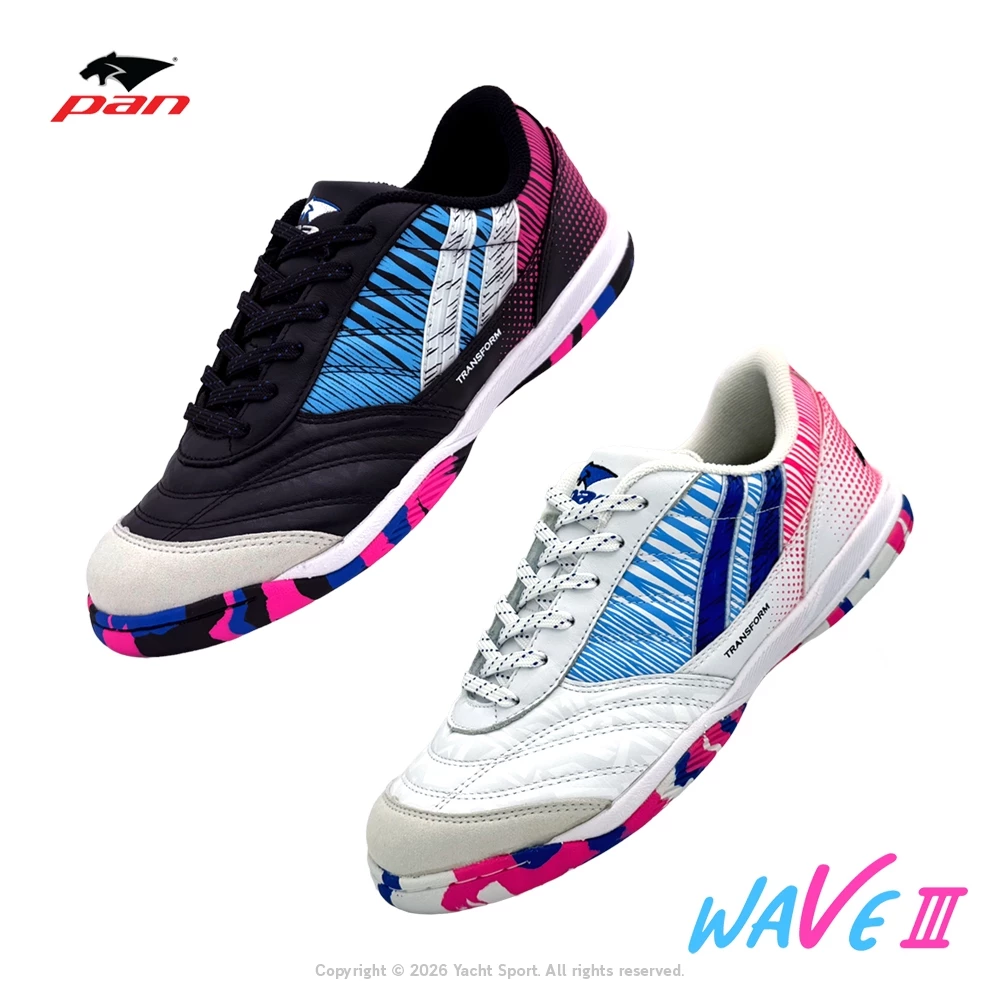 รองเท้าฟุตซอล PAN รุ่น WAVE III รหัส PF14WC (หนังแท้)