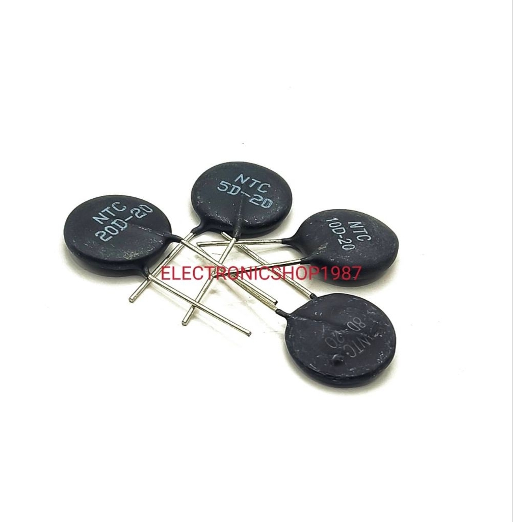 ราคา 1ตัว   NTC Thermistor 20MM. เทอร์มิเตอร์ 20มิล 5R 8R 10R 20R  NTC 5D-20 8D-20 10D-20 20D-20