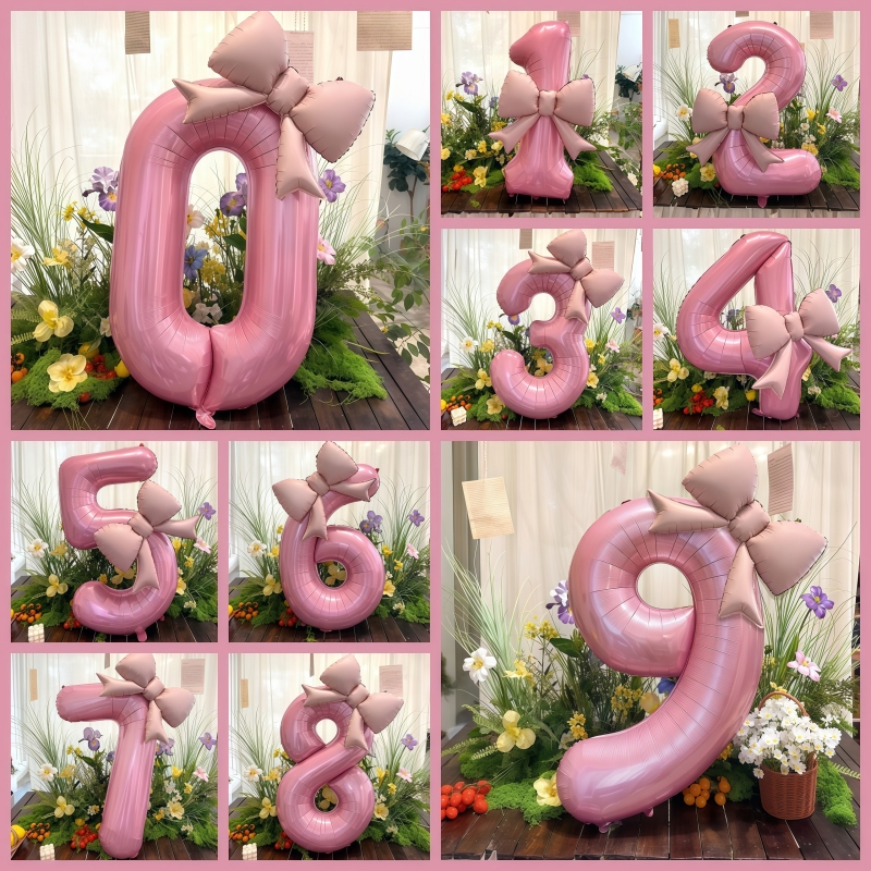🎁ลูกโป่งตัวเลข 40 นิ้ว สีชมพู ชุดตกแต่งวันเกิด ตัวเลข สำหรับตกแต่งวันเกิด ปาร์ตี้ งานเฉลิมฉลอง และแบ็คดรอปถ่ายรูป