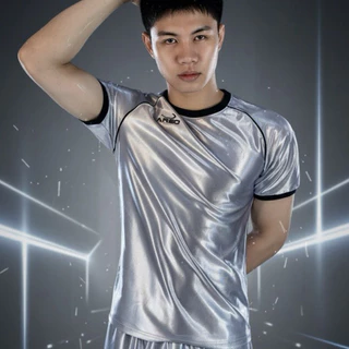 เสื้อคอกลม_สีเทาเงิน_ผ้ามัน_jAreo_SilverGray