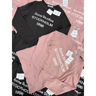 พร้อมส่ง"Ac long stave " เสื้อยืดแขนยาวแบรนด์ดัง ดีเทลสกรีนลายอักษรที่อก คอลใหม่ผ้าใหม่ผ้าสลาฟ นุ่มยืด งานเทียบค่า
