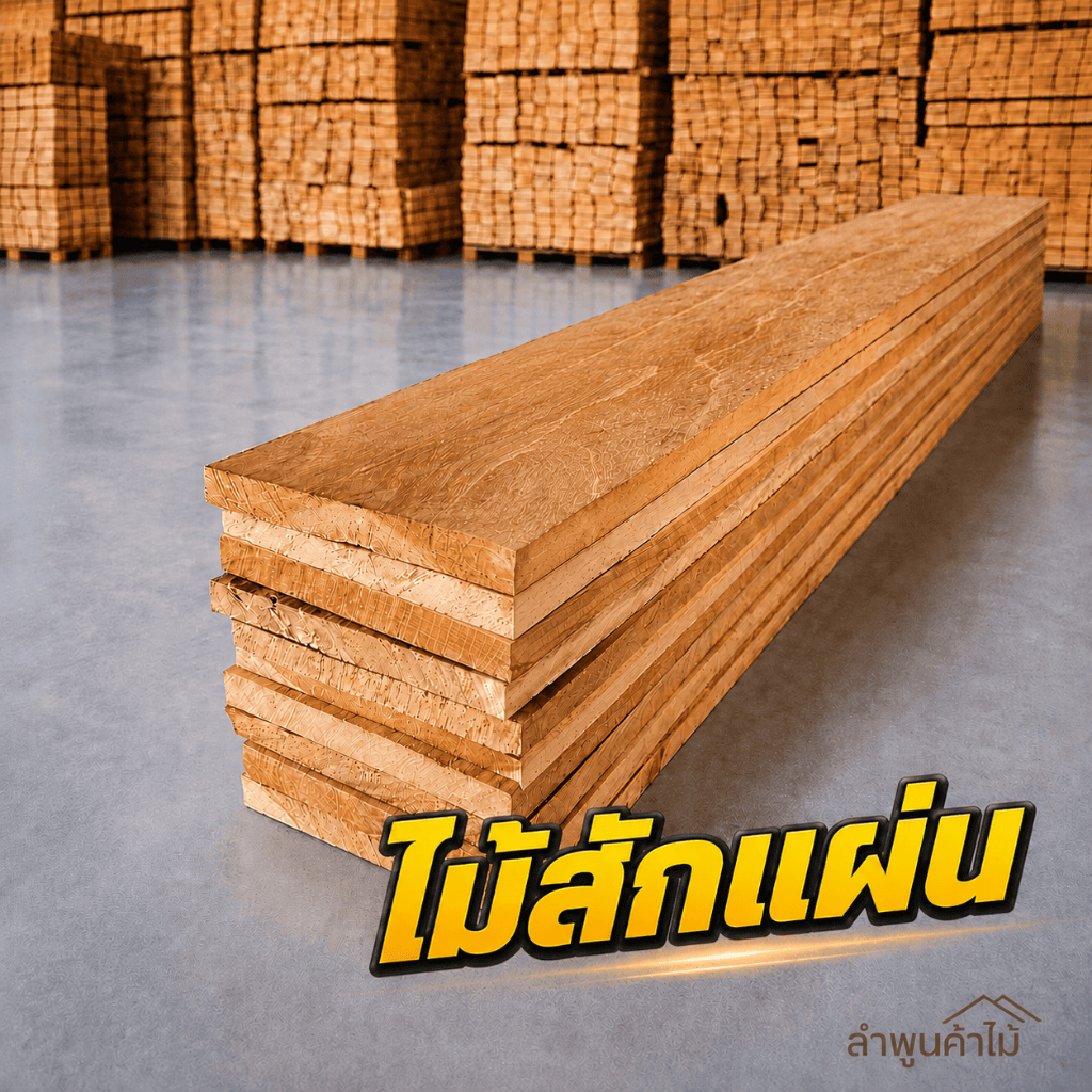 ไม้สักไสเรียบ 4นิ้ว ยาว 1.0ม. เลือกจำนวนได้