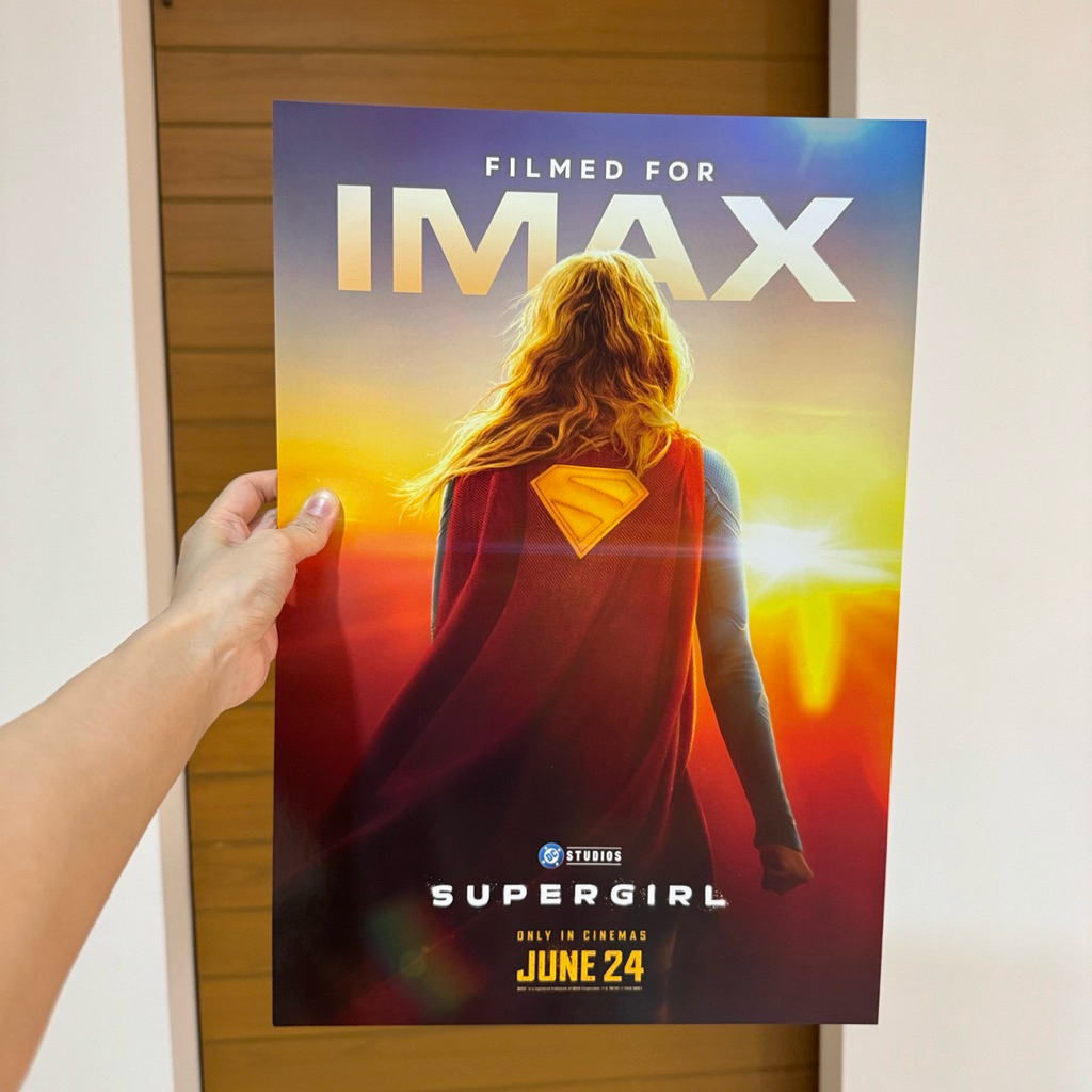 โปสเตอร์ Poster ซุปเปอร์เกิร์ล โรง IMAX [ของแท้💯] Supergirl *ไม่มีตำหนิ* จากโรง IMAX สำหรับนักสะสม