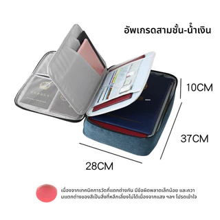 พร้อมส่ง กระเป๋าเก็บเอกสารสำคัญ A4 กล่องเก็บเอกสาร แบบมีรหัสล๊อค 3 ตัวเลข ความจุขนาดใหญ่ กันน้ำ พกพาสะดวก