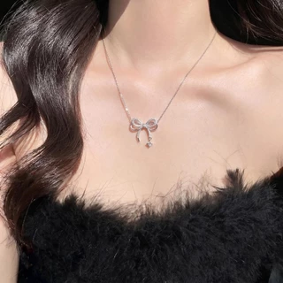 🪸🪸 สร้อยคอ necklace สไตล์เกาหลี ins ผู้หญิง จี้ เปลือกหอย ไข่มุก อัญมณี ใหม่ วินเทจ สีฟ้า ส่งเร็ว