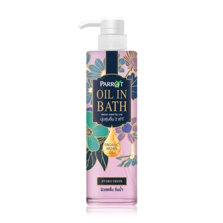 (แพ็คคู่ 2 ขวด) Parrot Oil in Bath สบู่เหลวแพรอท ผลิตภัณฑ์ทำความสะอาดผิวกาย ขนาด 400 มล.