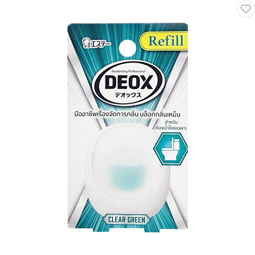รีฟิลน้ำหอมปรับอากาศห้องน้ำ SHALDAN DEOX 6 มล. CLEAR GREEN