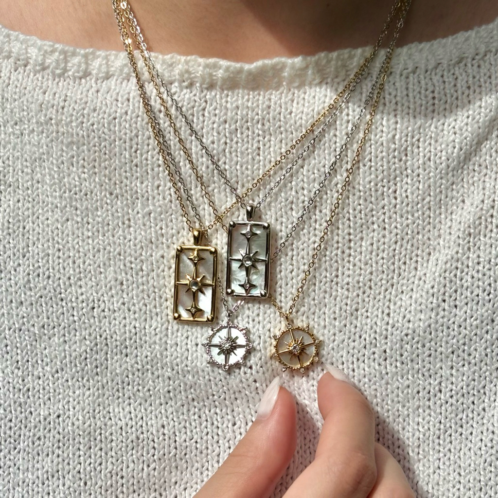 Piing me stainless steel necklace | สร้อยคอสแตนเลส