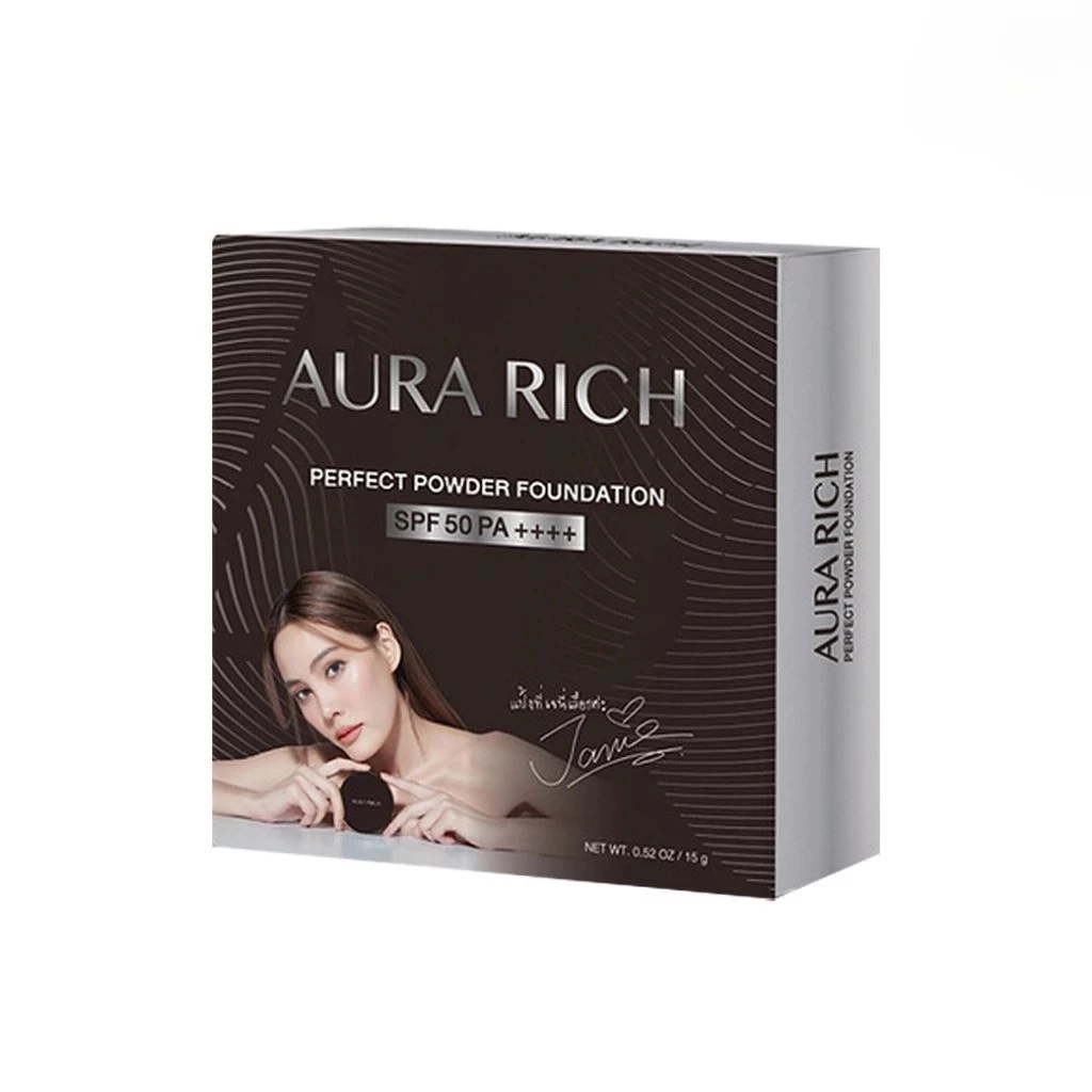แป้งออร่าริช Aura Rich Honey Golden Powder SPF 50PA+++