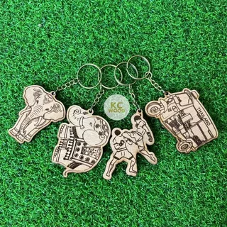 10 บาท!! พวงกุญแจไม้สลักลาย พร้อมแพ็กเกจ ของที่ระลึกเอกลักษณ์ไทย เกรดพรีเมียม Thai Souvenir มีราคาขายส่ง