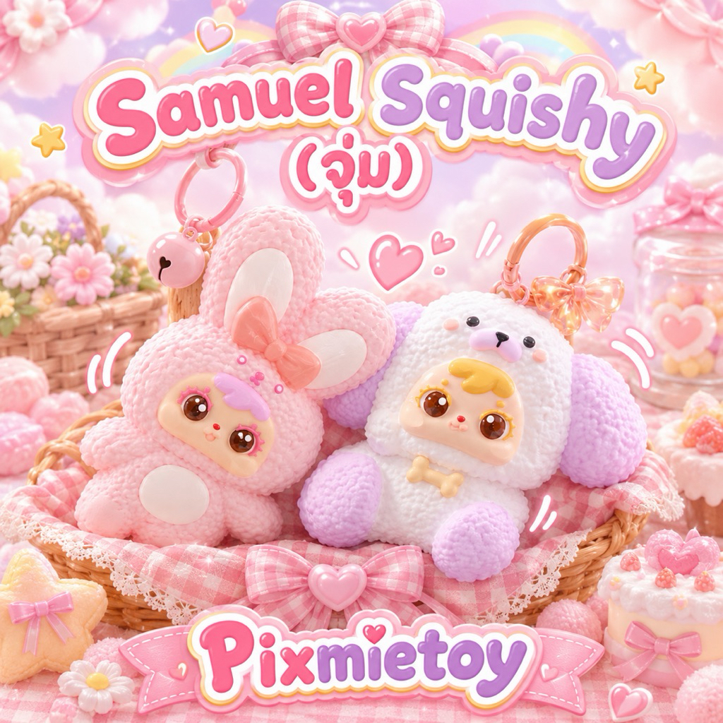 🐰🍡Samuel Squishy ทาบะสกุชชี่🍡🐰(จุ่มเดี่ยว) (ของแท้100%)