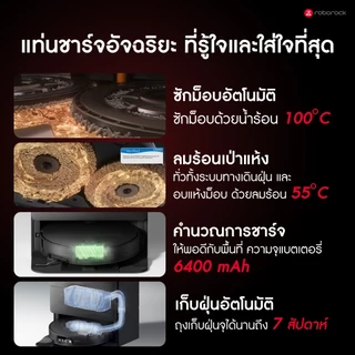 [NEW 2026] Saros 20 Sonic Complete เครื่องดูดฝุ่น ถูพื้น แรงดูดทรงพลัง 35,000 Pa. ซักม็อบด้วยอุณภูมิสูง