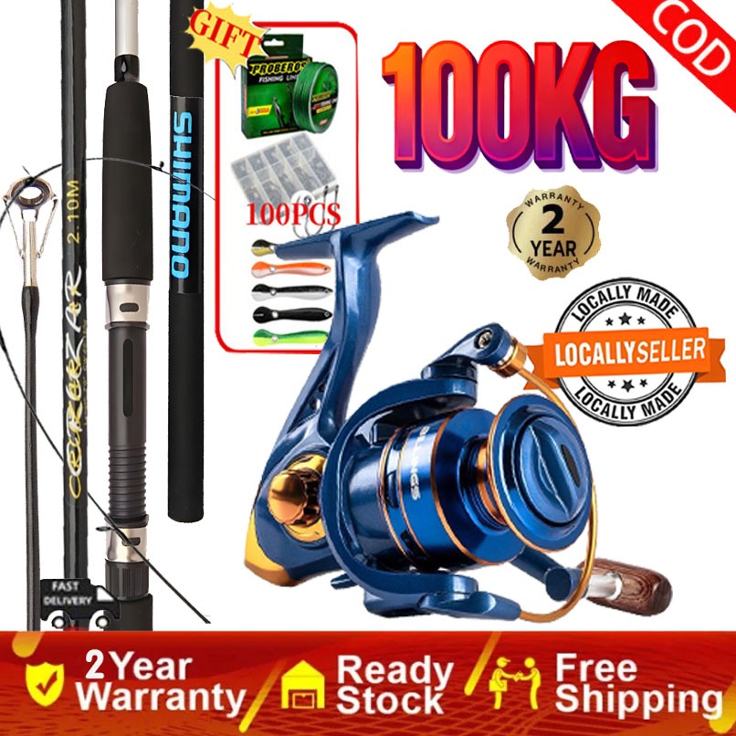 DAIWA ชุดตกปลาครบชุด คันสปินนิ่งน้ำหนักเบามาก พร้อมรอกครบชุด