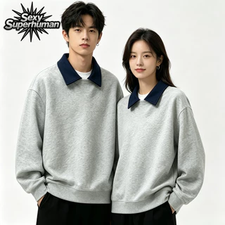 ส่งไวจากไทย เสื้อสเวตเตอร์ Oversize เกาหลี แขนยาว Unisex ได้รับของเร็ว แถมเนื้อนุ่ม