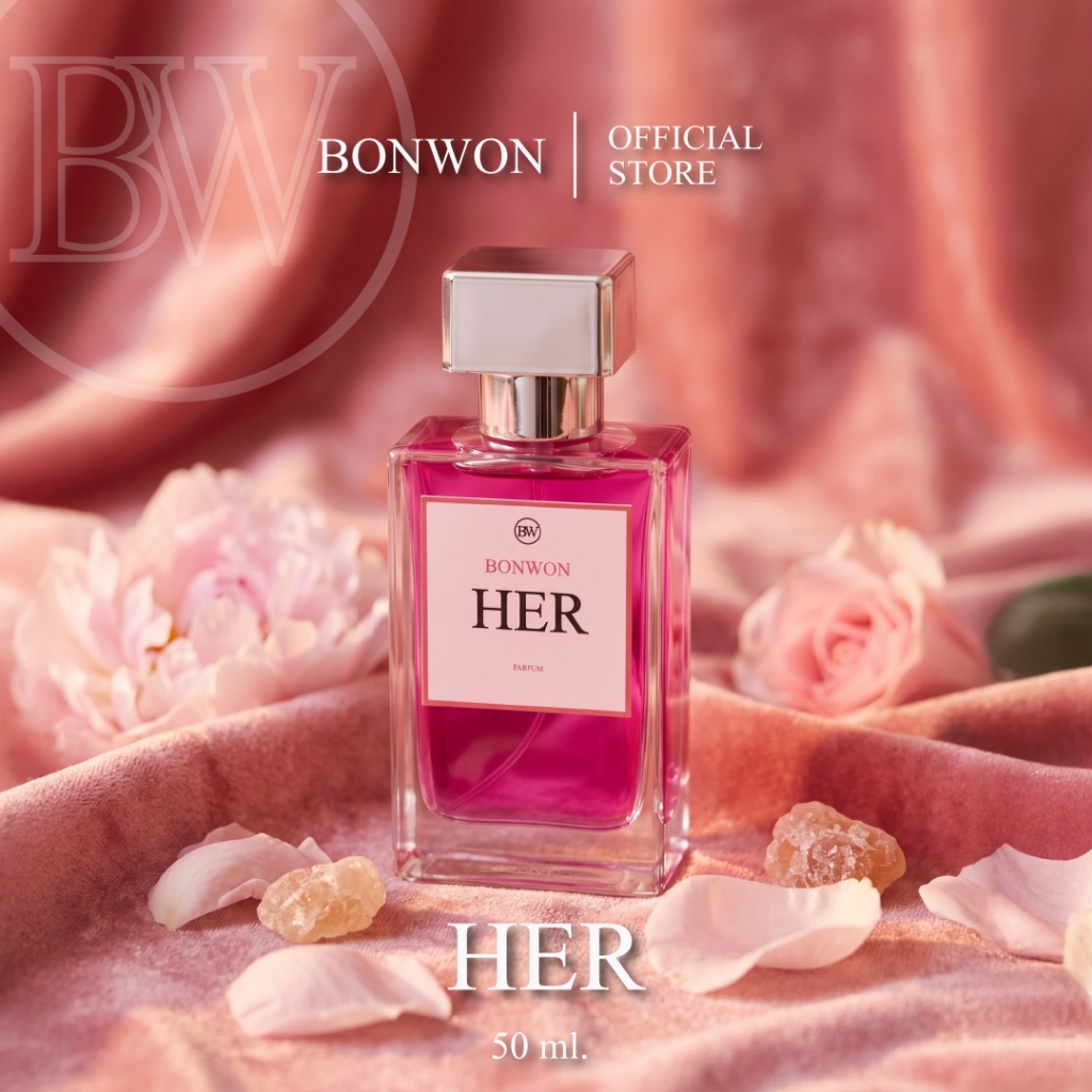 น้ำหอม BONWON กลิ่น HER | น้ำหอมผู้หญิงสวย หรู สดชื่น - ขนาด 50 ml
