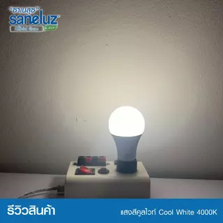 Saneluz แพ็ค 10 หลอดไฟปิงปอง 12W E27 ราคาถูก แสงสีขาว แสงสีวอร์ม ไฟแอลอีดี ใช้งานไฟบ้าน 220V led