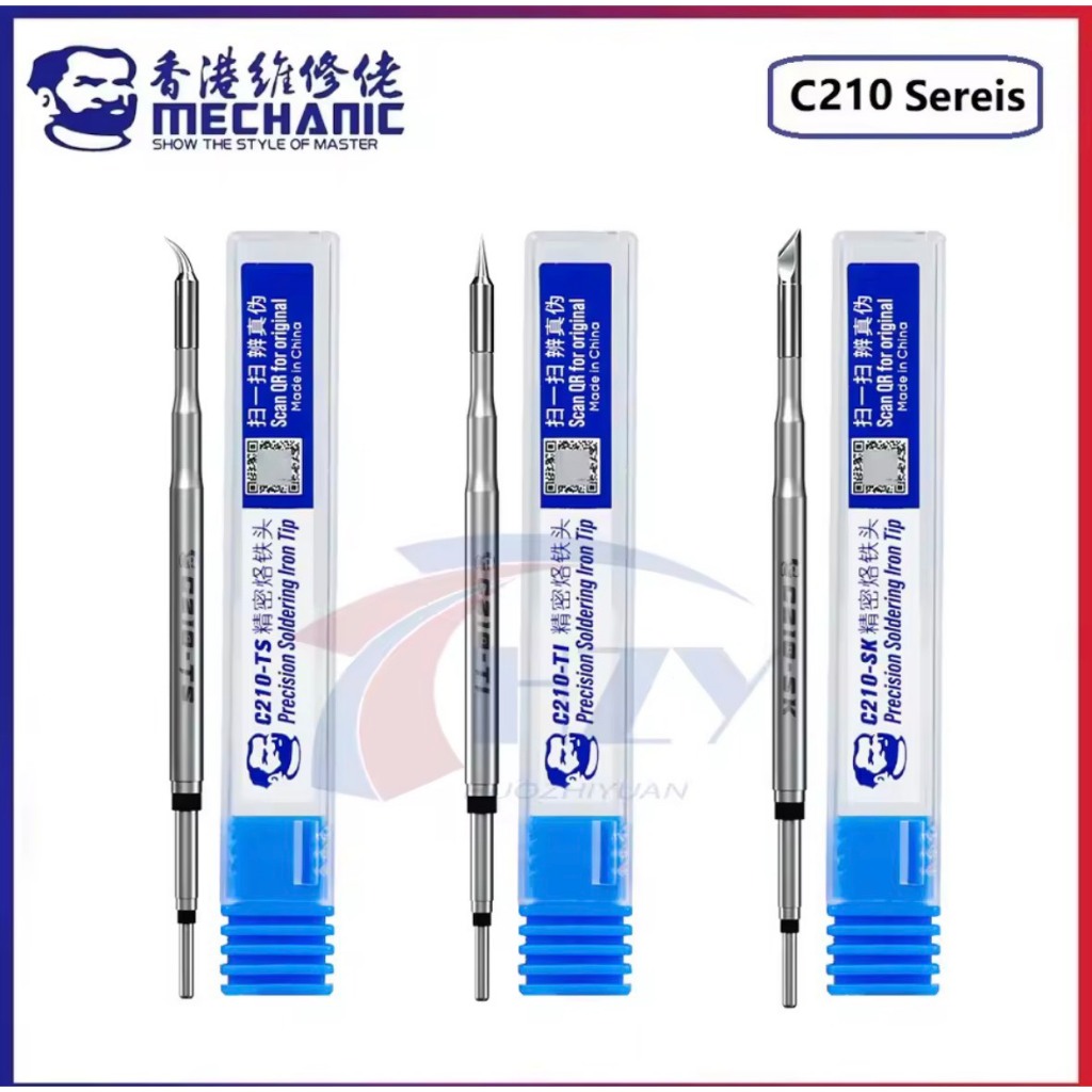 หัวแร้งบัดกรี MECHANIC C210 ซีรีส์ รุ่น C210-TS/TI/SK หัวแร้งเปลี่ยนได้ ใช้ได้กับสถานีบัดกรี T210 อุ