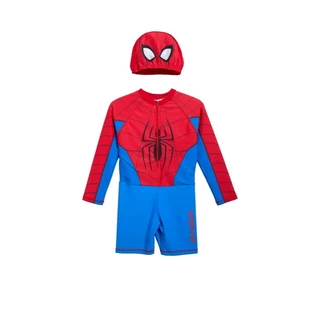 Spider-Man Swimwear ชุดว่ายน้ำเด็กผู้ชาย เสื้อ+กางเกง สไปเดอร์แมน แถม หมวก และ ถุงใส่ชุด ลิขสิทธิ์แท้ ผ้าคุณภาพดี