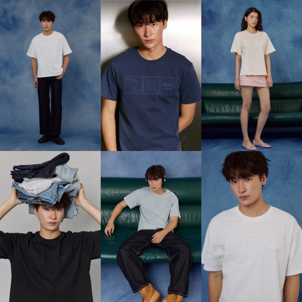 CHUUCHOP - (S-XL)Sheffield Oversized Tee เสื้อโอเวอร์ไซส์ทรงหลวม เสื้อยืดผู้หญิงผู้ชาย Unisex ใส่สบาย แมทช์ง่ายทุกลุค (C