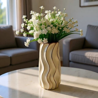 แจกันเซรามิกสีทองไฟฟ้า vase จำนวนจำกัด! ✓ ลวดลายหรู สำหรับตกแต่งบ้านและของขวัญ/ของขวัญปีใหม่ ✓ ขนาด 20-25 ซม. ✓ ของแท้1