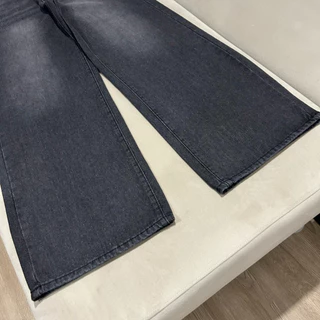 #403 (XS-6XL) jinjeans สีเทาเข้ม กางเกงยีนส์ขากระบอกใหญ่ baggy jeans