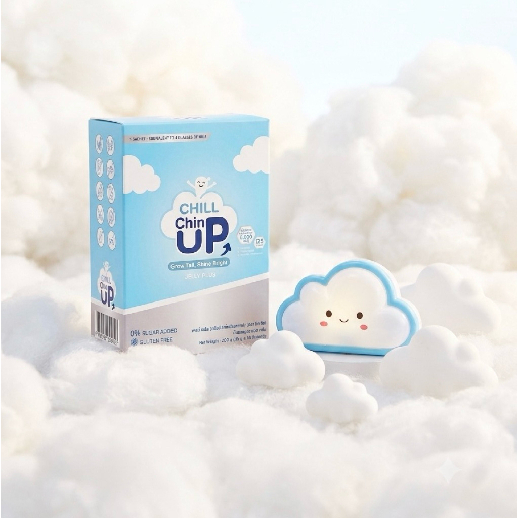 [FREE] โคมไฟ LED แบบเสียบปลั๊ก ก้อนเมฆ Chill Chin UP Jelly Plus