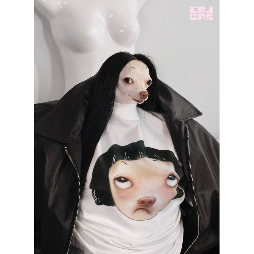 CALCAS SHIRT | เสื้อยืดทรง Oversize หน้ามองบน