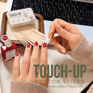 U-DELI ไม้พันสำลี ปลายแหลม 100 ชิ้น Cotton Swab ปลายเล็ก เก็บงานละเอียดได้ง่าย เก็บงานเล็บ–แต่งหน้า