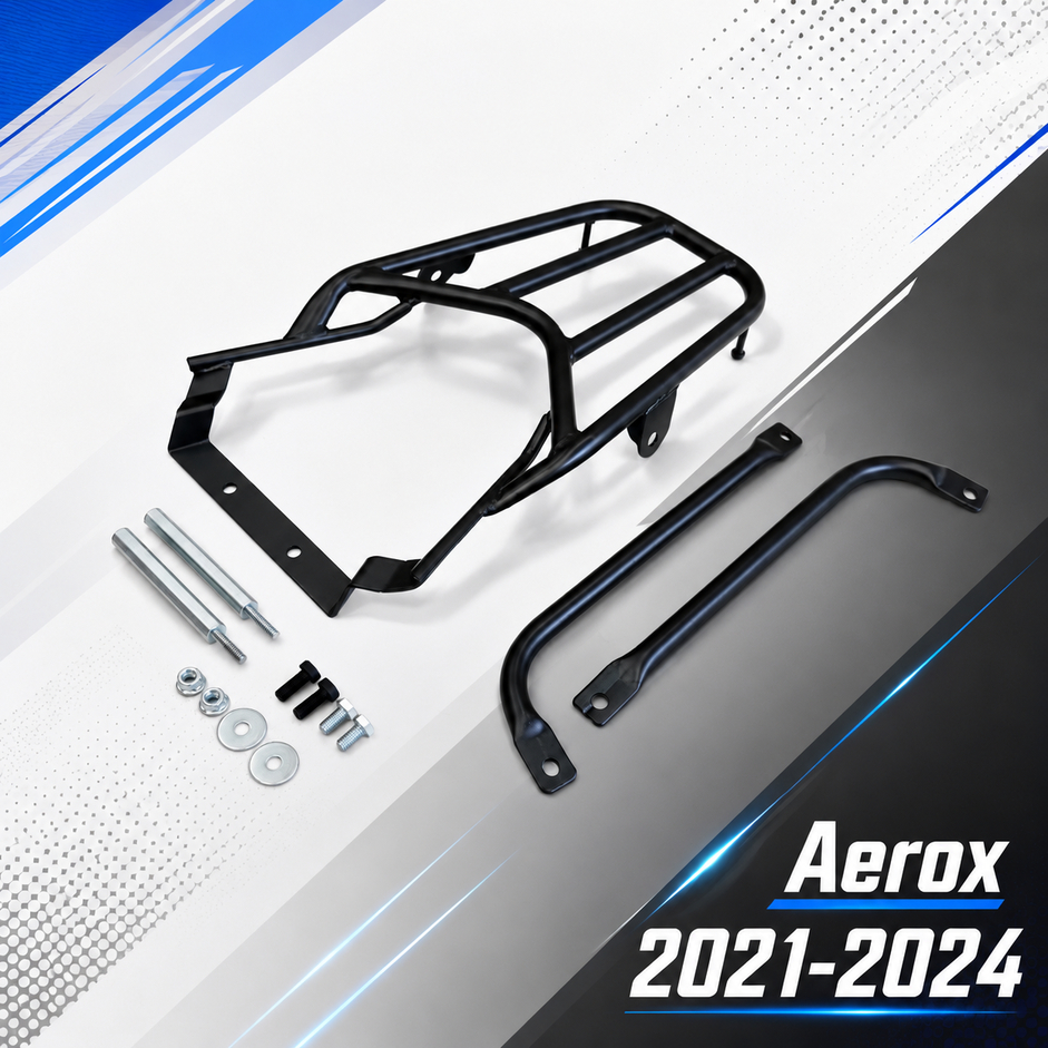 ตะเเกรงท้าย new  Yamaha Aerox 2021-2025 , rack ท้ายตะแกรงวางสัมภาระ Aerox ใหม่ 2021-2025 new Aerox🟡M