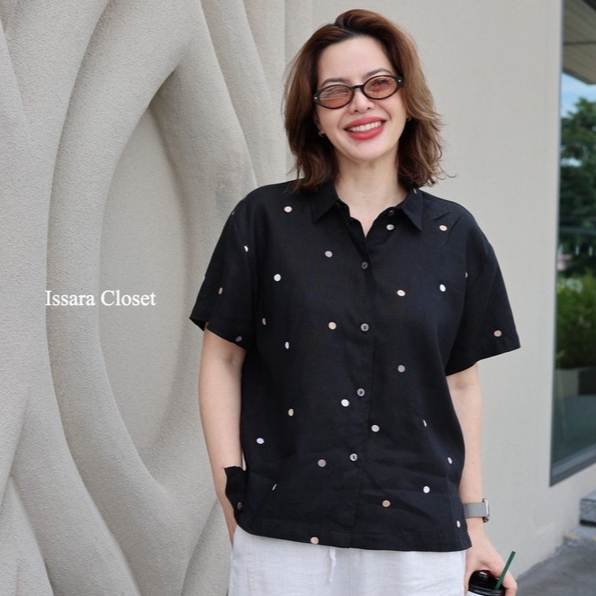 เสื้อลินิน รุ่น Short ดีไซน์ใหม่ใส่หน้าร้อน สบายมากกก