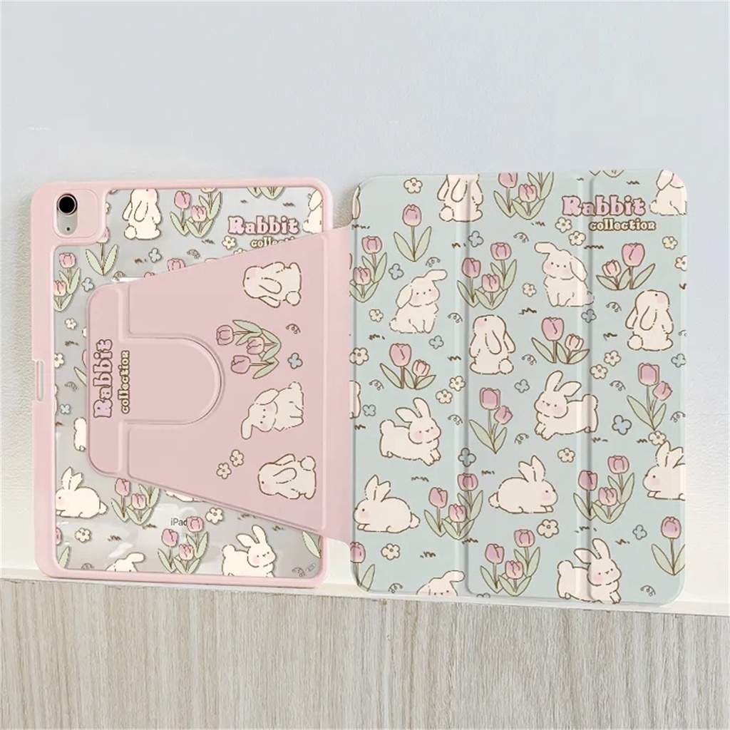 การเลือก 360° เคสไอแพด for 10.2 gen7 gen8 gen9 เคสไอแพด 10.9/11 iPad air6 pro11 เคสไอแพด ปรับองศาได้360 องศา ใส่ปากกาได้