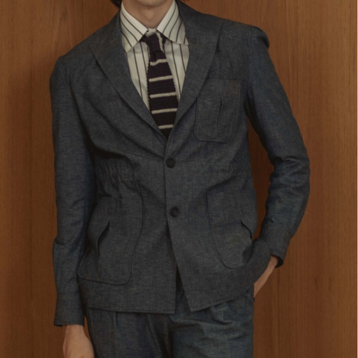HEIM | HEMS LIGHTWEIGHT DENIM SAFARI JACKET