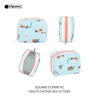 Lesportsac Square Cosmetic Small Bag กระเป๋าใบเล็กเครื่องสำอาง Style 6701