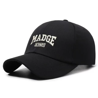 หมวกแก๊ปแฟชั่น ปักลาย MADGE สไตล์เกาหลี หมวกมินิมอล ใส่ได้ทั้งชายและหญิง หมวกกันแดดยอดฮิต
