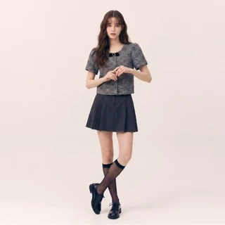 AMILA Blouse AM-B1429 ทวิต+เข็มกลัด แขนสั้น IGPU26-7 PCE1290