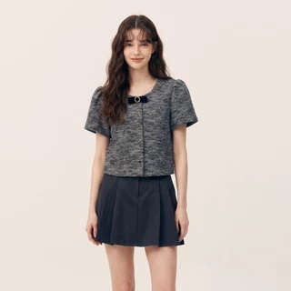 AMILA Blouse AM-B1429 ทวิต+เข็มกลัด แขนสั้น IGPU26-7 PCE1290
