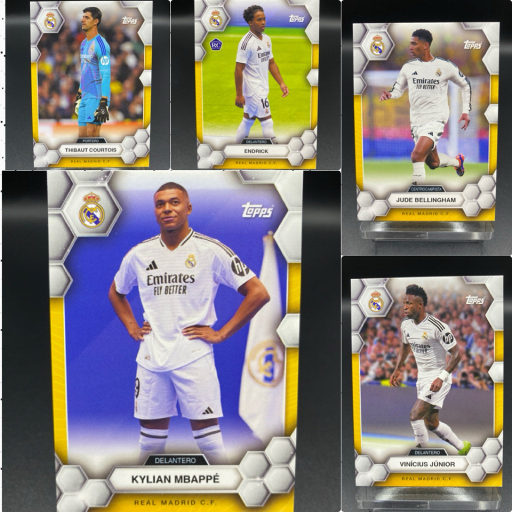 การ์ดฟุตบอล 2024/25 Topps Real Madrid Fan Set Kylian Mbappe Base #17