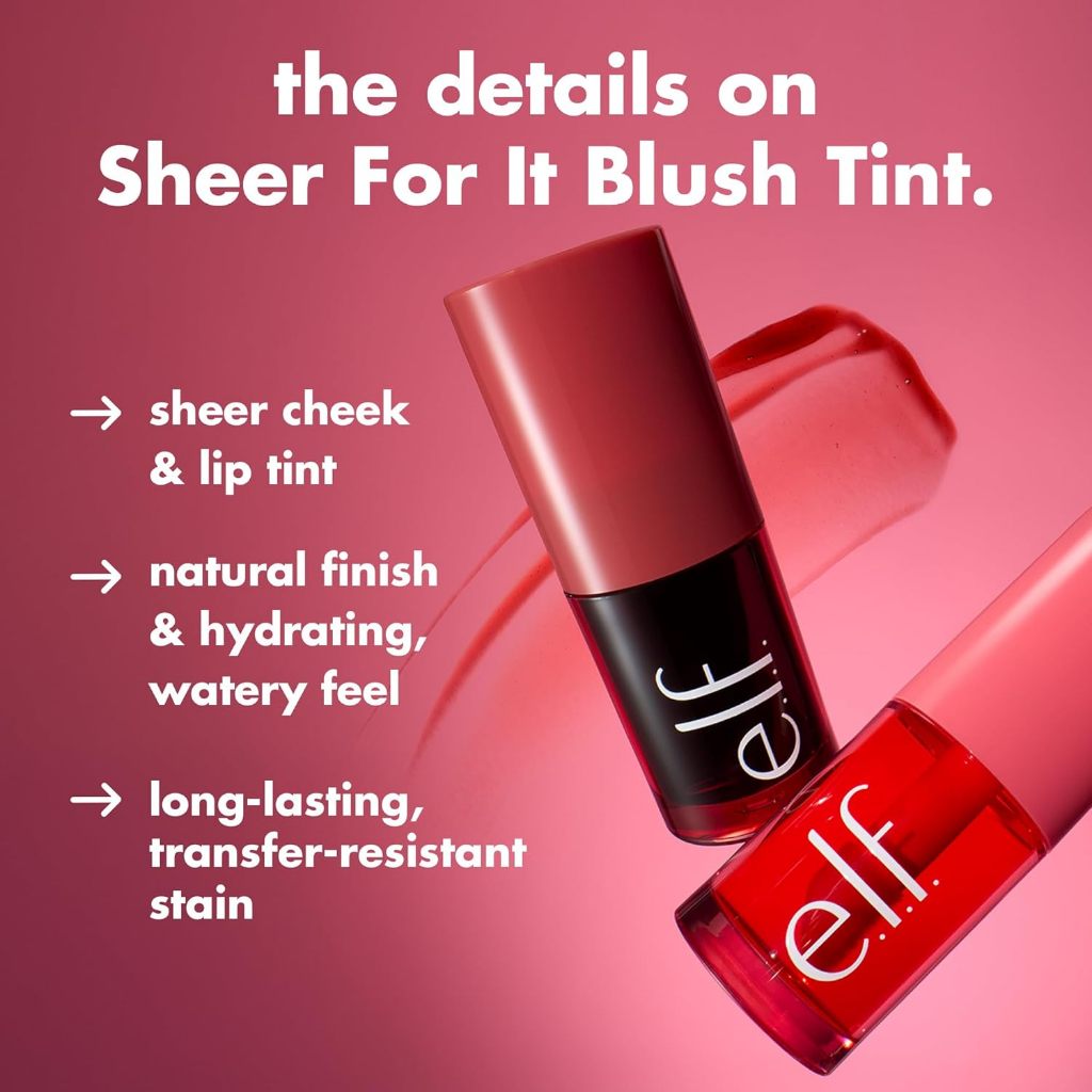 e.l.f. Sheer For It Blush Tint, Multi-Use ใช้ได้ทั้งเป็นลิปและบลัชออน ติดทน สีสวย