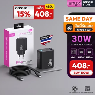 ENYX ชุดชาร์จ PD 30W S-4X ที่ชาร์จ USB C Fast Charger อะแดปเตอร์ สำหรับ iPhone 16 IP15 IP14 Samsung