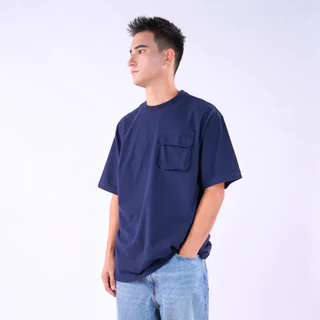 CS CANVAS /Cozy Feel /Oversized - เสื้อยืดผู้ชายโอเวอร์ไซส์ มีกระเป๋า ผ้า cotton 100% ใส่สบาย ไม่ร้อน Characters Studio