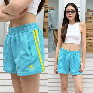 ADS short pant กางเกงขาสั้น รุ่นใหม่ ลาย polkadot ชนช็อป ทรงสวยมาก ดีเทลแต่งแถบข้าง มีกระเป๋า