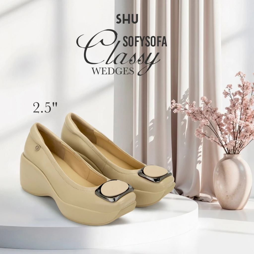 SHU SOFYSOFA 2.5" CLASSY WEDGES รองเท้าคัทชู