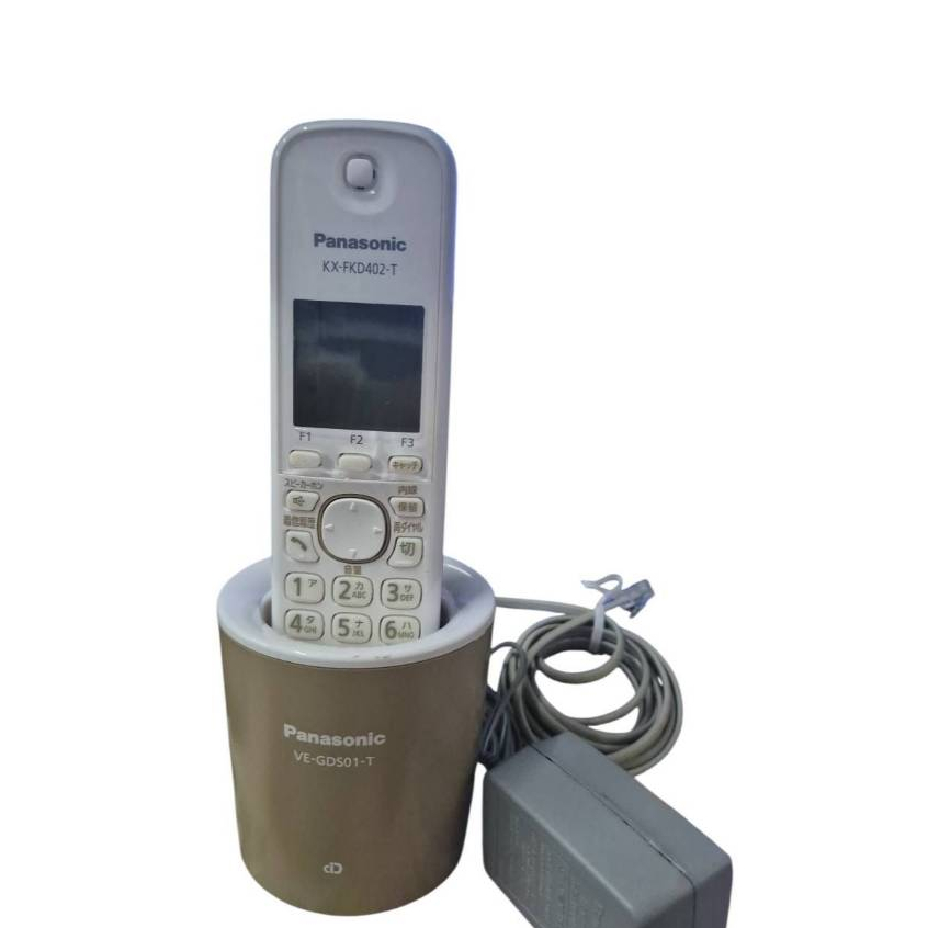 โทรศัพท์ไร้สายดิจิตอล Panasonic รุ่น VE-GDS01-T+เครื่องหูฟังรุ่น KX-FKD402-T +แท่นชาร์จดีไซน์มินิมอล
