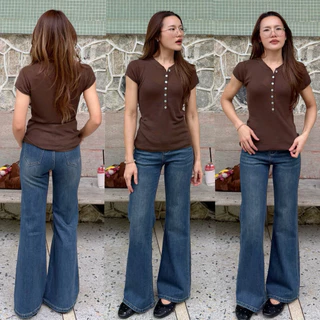 (Preorder 10-14day) APPAREL.STORY- Puff Bootcut Jeans (พัฟ)