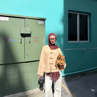BOUGA Signature Rayon Shawl hijabผ้าพันยาว ผ้าเรยอน