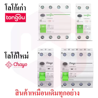 RCCB Type B เบรคเกอร์กันดูดกันรั่ว MCB รถEV charger Tongou เบรคเกอร์ RCD Type B 2P 4P 40A