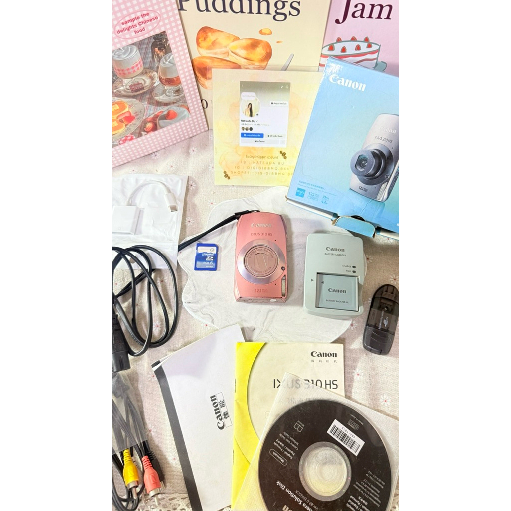 ตัวที่3📸canon  ixus 310 hs / ixy 31 s 📸  pink full box📦