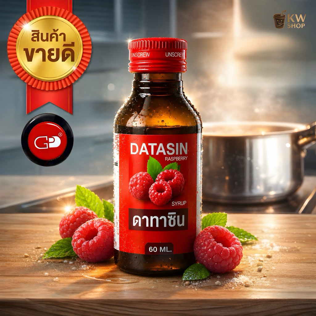 ฝาแดง น้ำหวานเข้มข้นกลิ่นราสเบอร์รี่ 60ml สำหรับผสมเครื่องดื่มทุกชนิดและเมนูของหวาน แพ็ก 10 ขวด