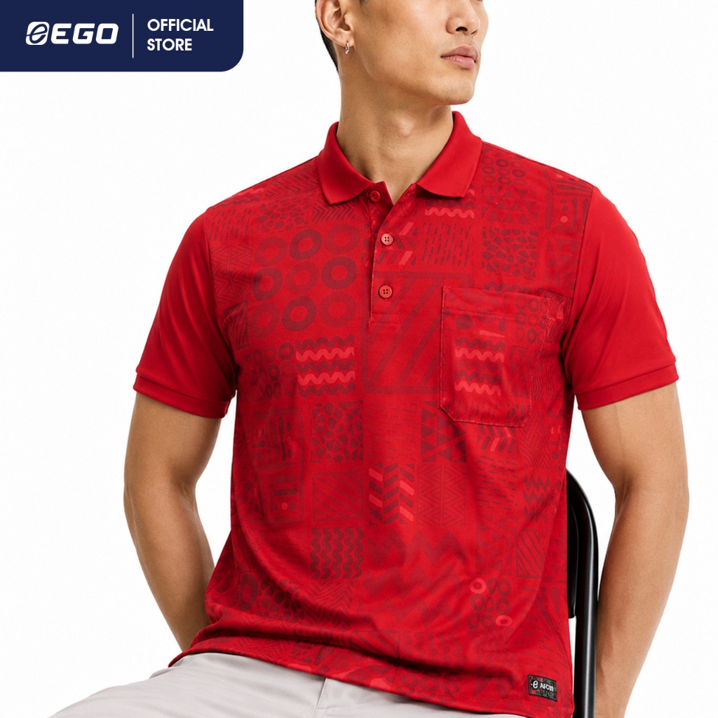 EG6201(2L-7L) เสื้อโปโลชายพิมพ์ลาย AFCON (EGO SPORT)